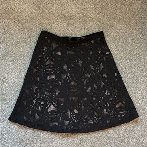 Ann Taylor Black A-Line Skirt